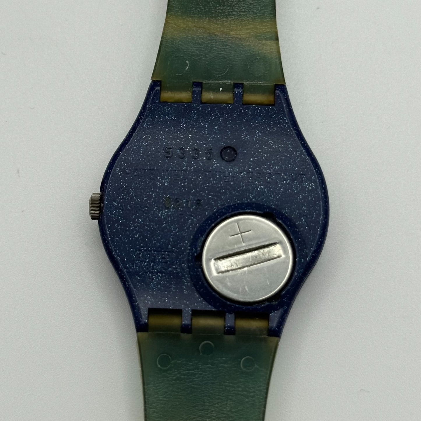 1992 Swatch Gent GN131 Tarot Colorful Strap Quartz Watch Swiss + Box 33mm