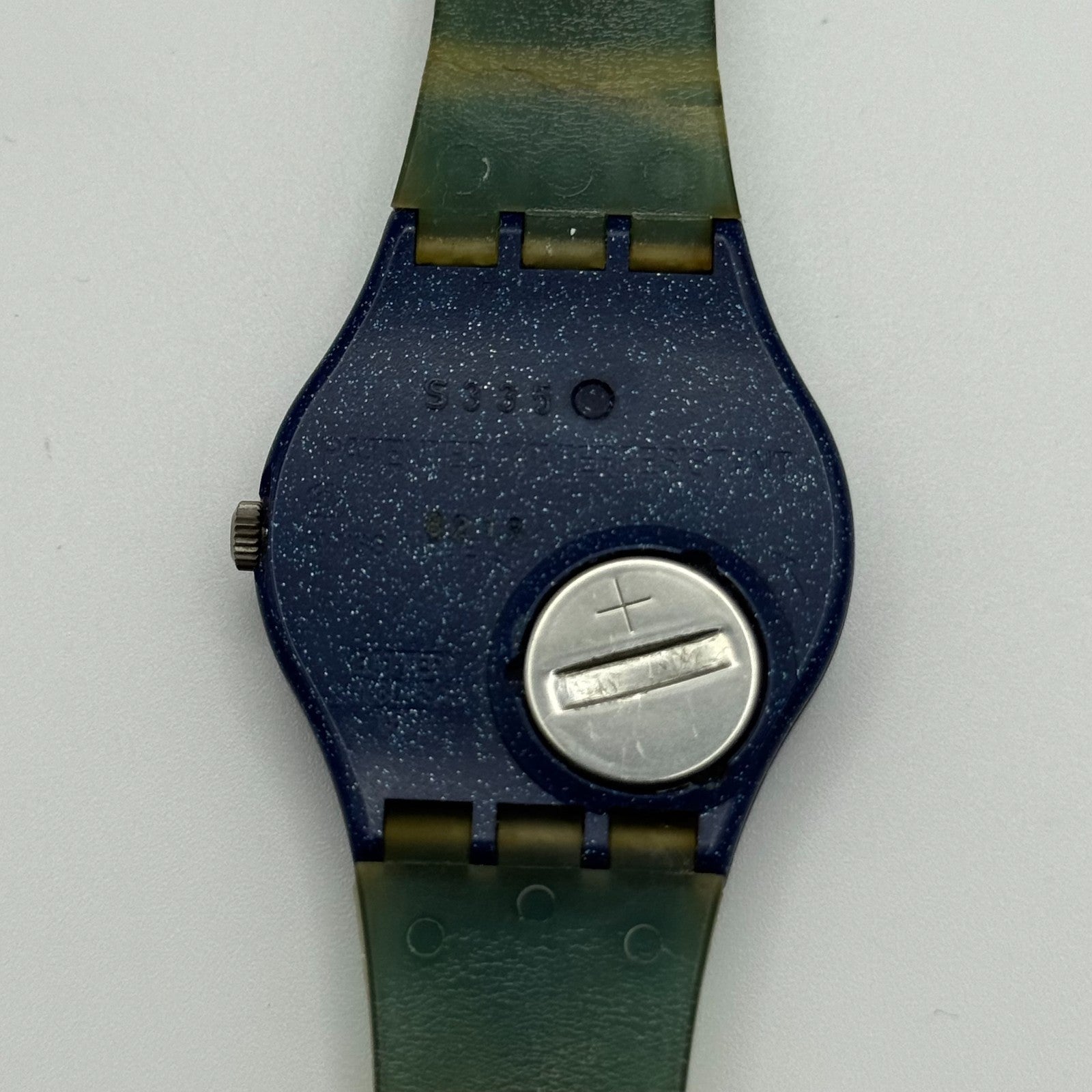 1992 Swatch Gent GN131 Tarot Colorful Strap Quartz Watch Swiss + Box 33mm