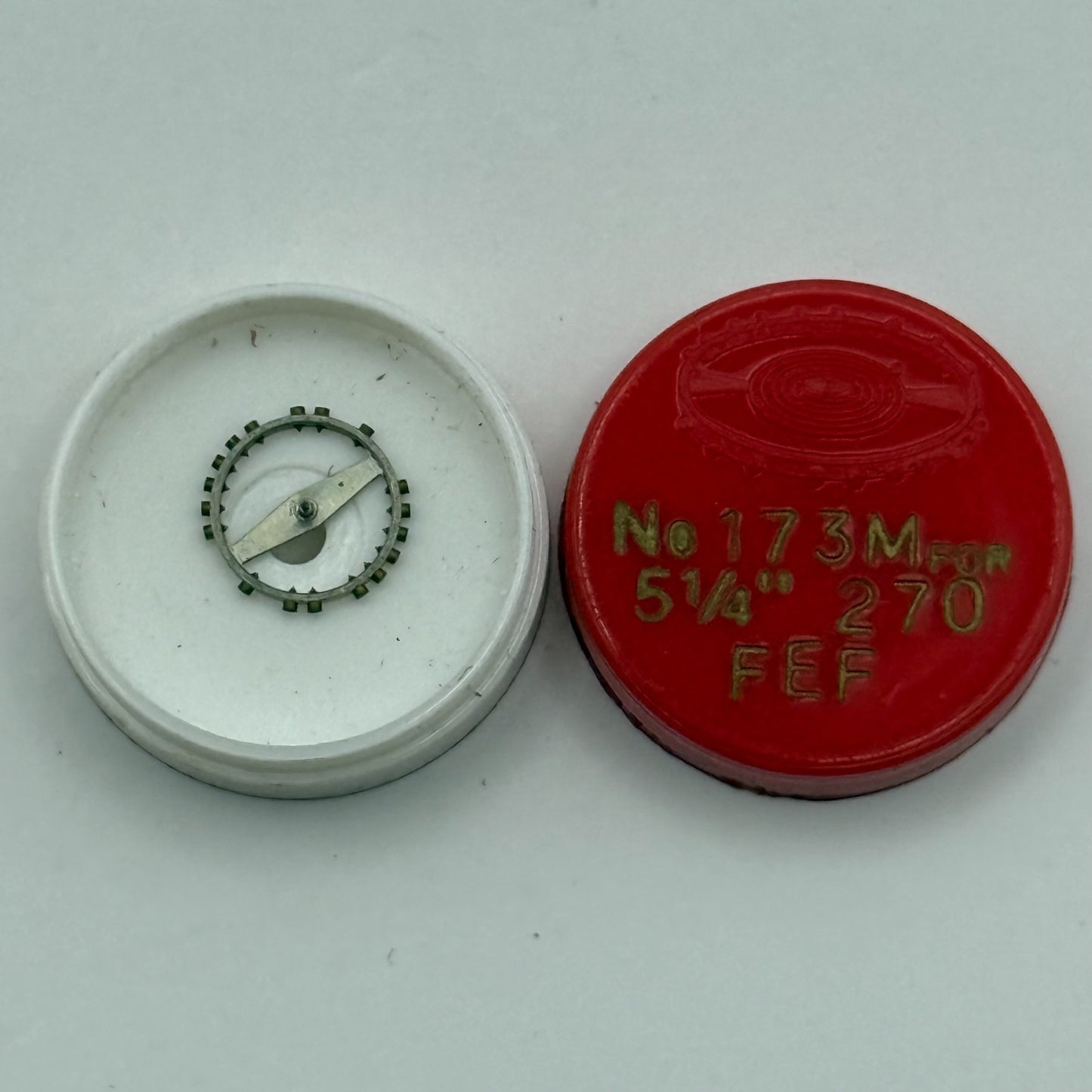 FEF 270 Balance Complete 5 1/4''' Renata 173 M Watch Movement Parts DAMAGED