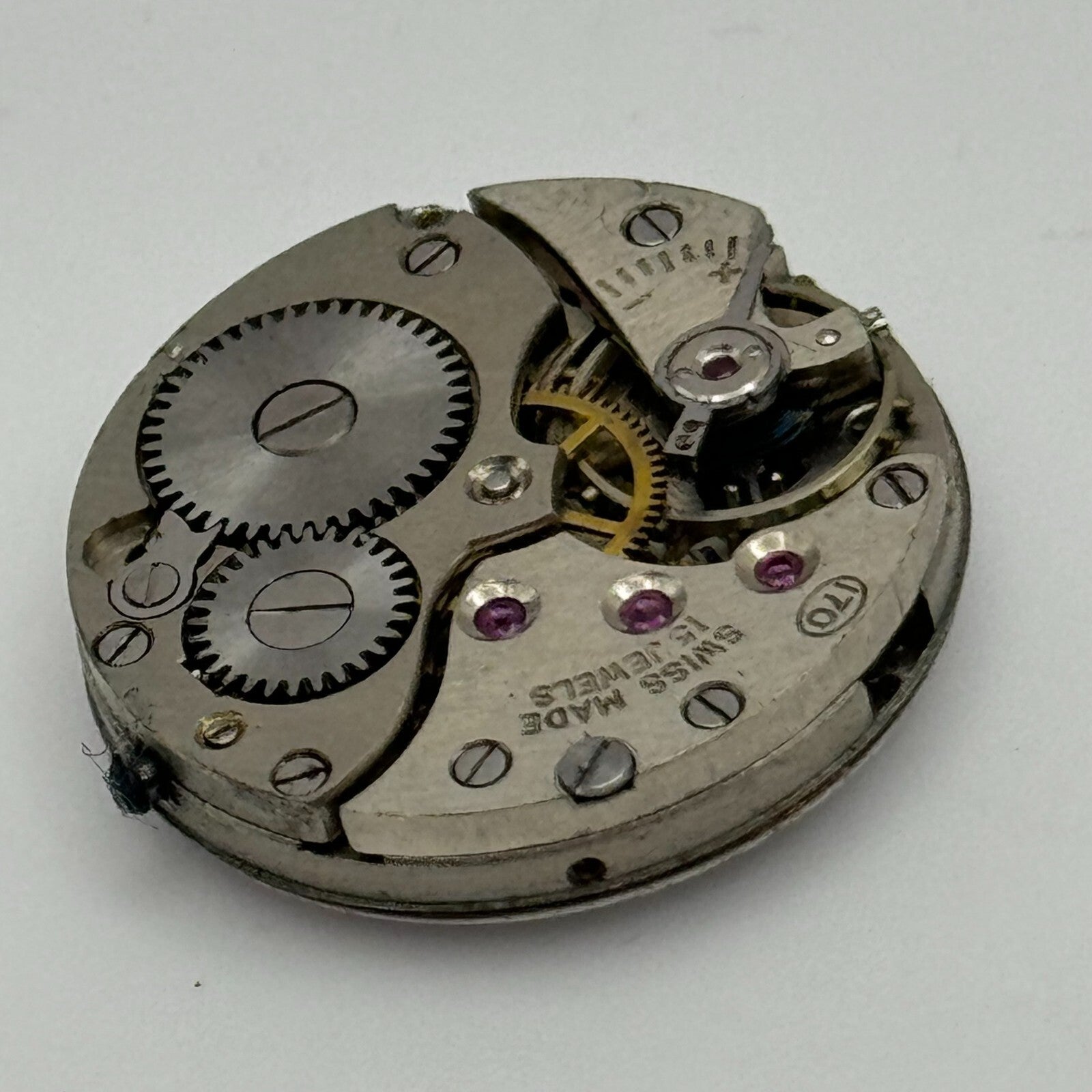 22mm Everite Record 170 Sub Seconds Manual Wind Trench Watch Movement PARTS