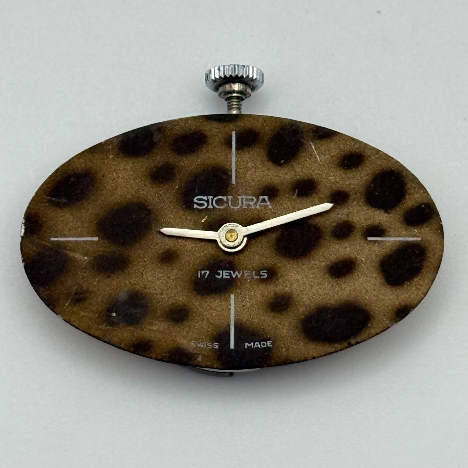 19.6mm Vintage Sicura EB 8467-74 Manual Wind Swiss Watch Movement PARTS REPAIR