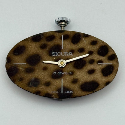 19.6mm Vintage Sicura EB 8467-74 Manual Wind Swiss Watch Movement PARTS REPAIR