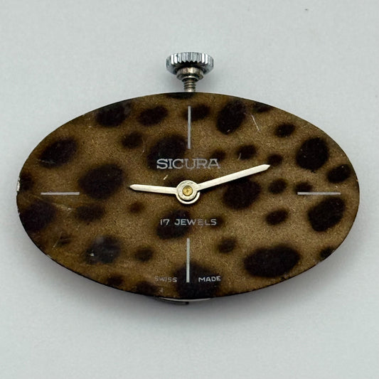 19.6mm Vintage Sicura EB 8467-74 Manual Wind Swiss Watch Movement PARTS REPAIR