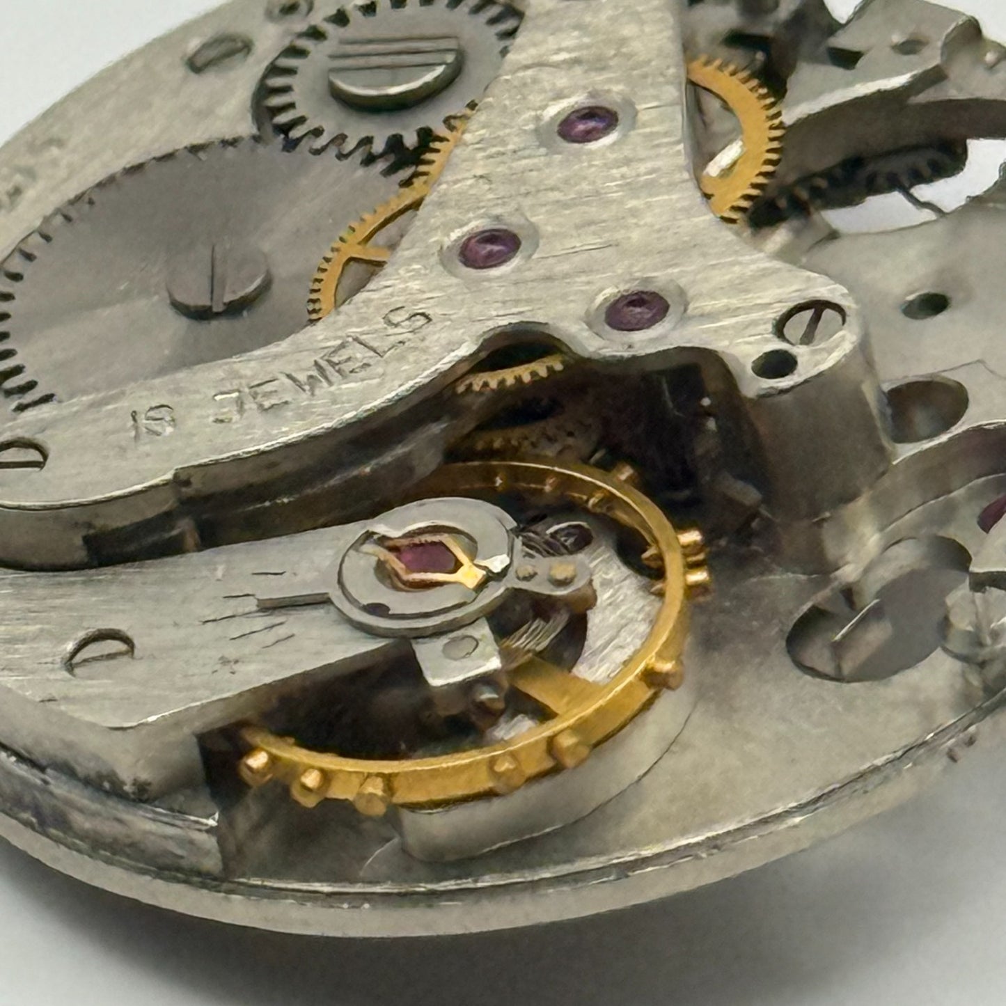 Soviet Poljot ? Alarm Watch Movement Manual Wind Vintage 18 Jewels Parts 26.6mm