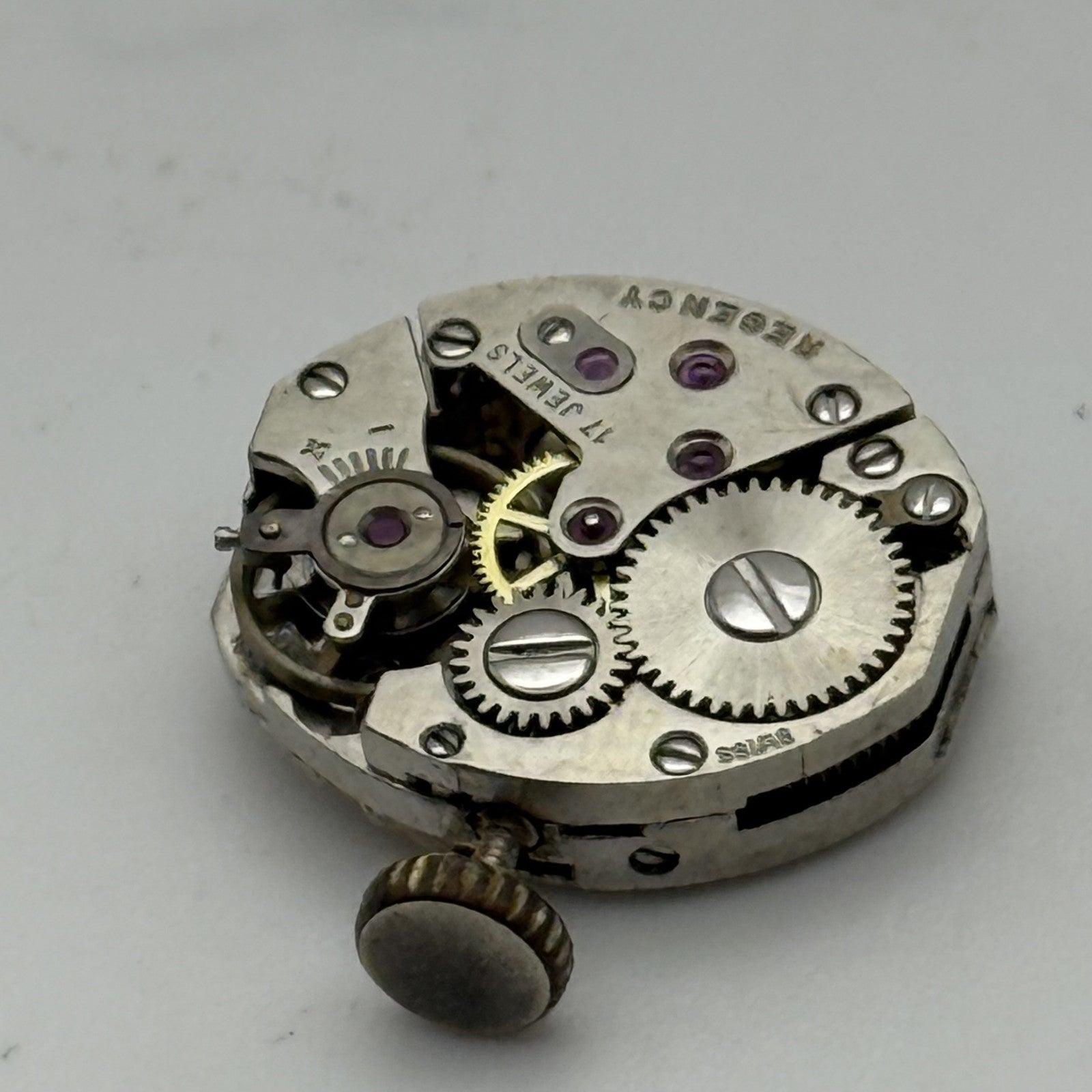 12.9mm Running Vintage Regency AS 1677 Manual Wind Swiss Watch Movement REPAIR