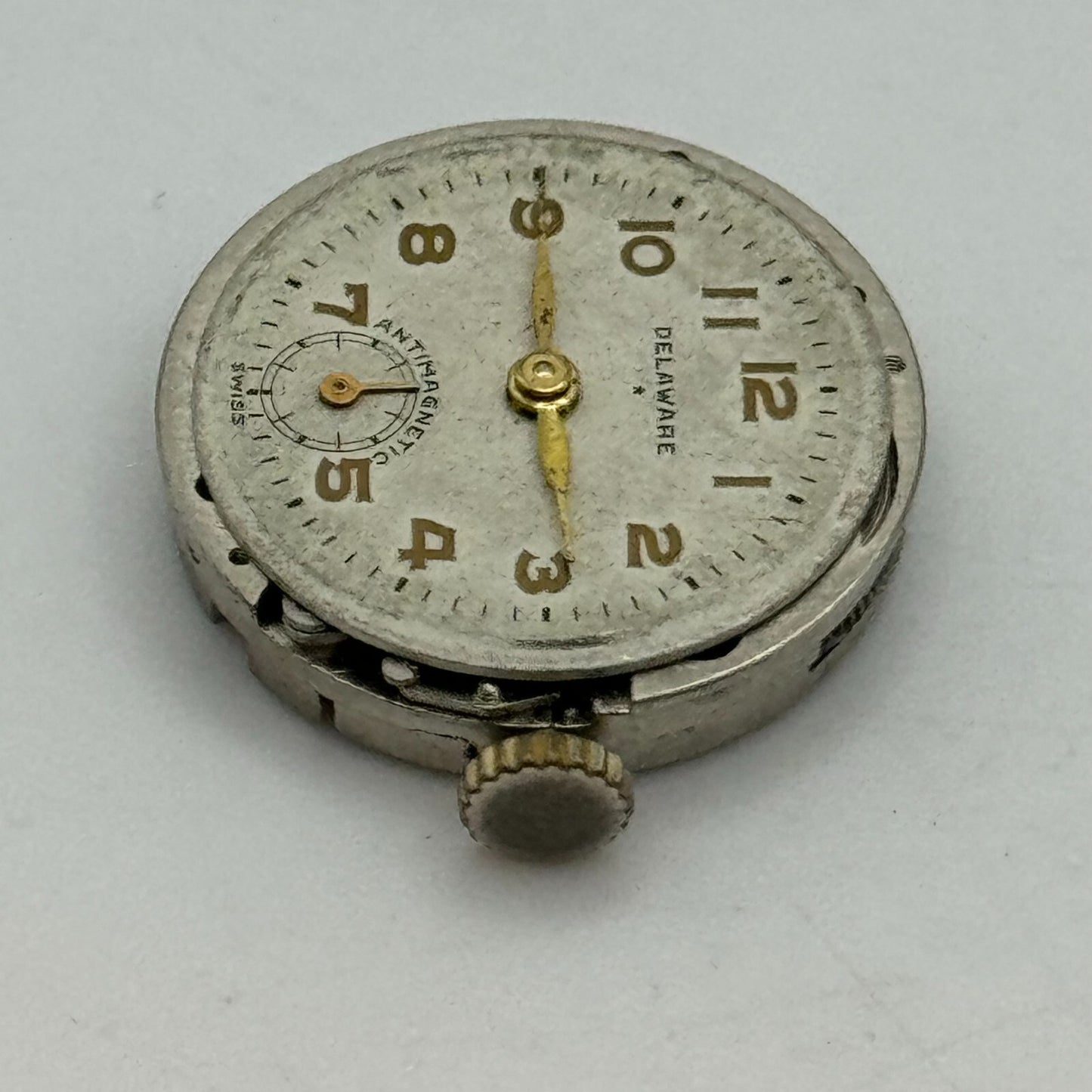 19.7mm Delaware Derby D40 Manual Wind 7 Jewels Swiss Watch Movement PARTS SPARES