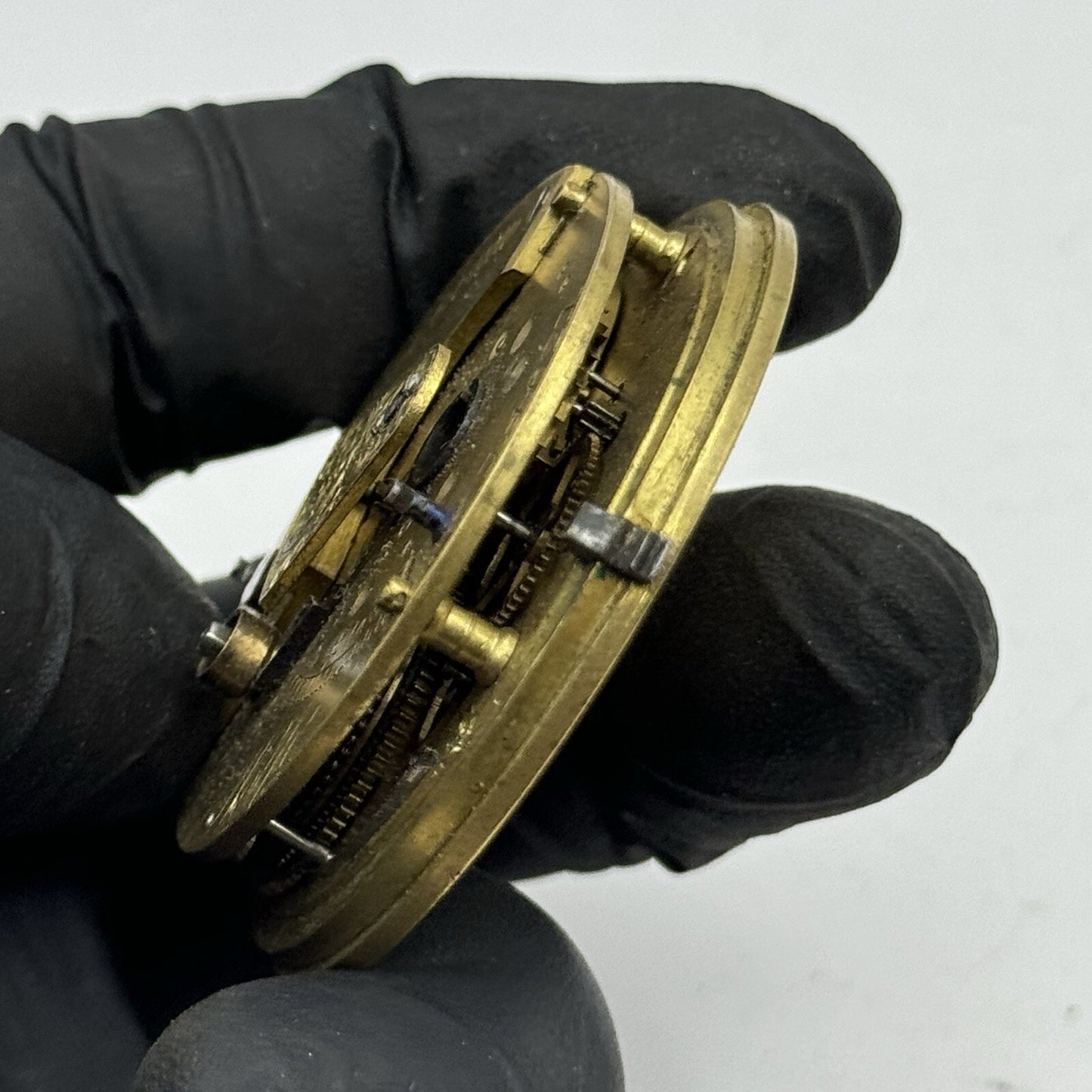 47.5mm Elias Wolfe Fusee Quality Pocket Watch Movement FOR PARTS Restoration