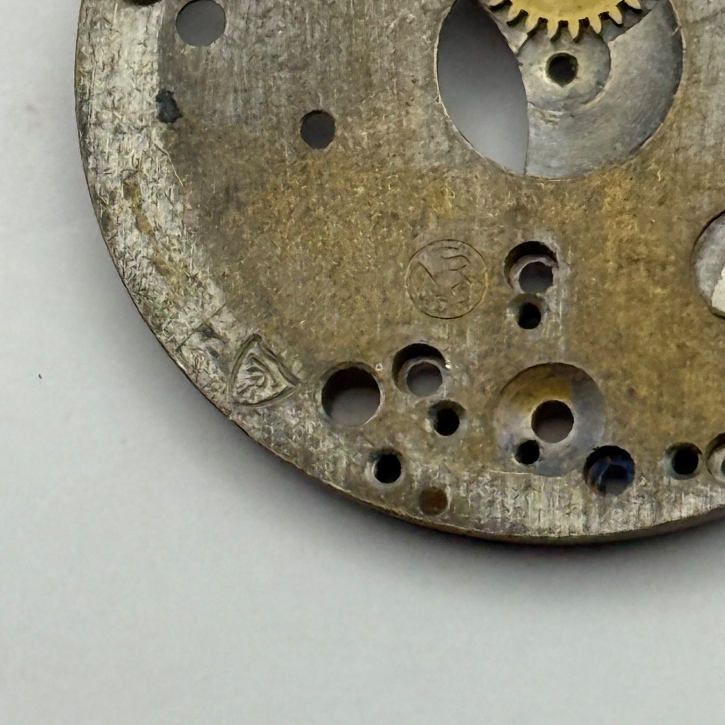 AS 554 Watch Movement Main Plate Manual Wind Vintage Swiss Parts Repair 27mm