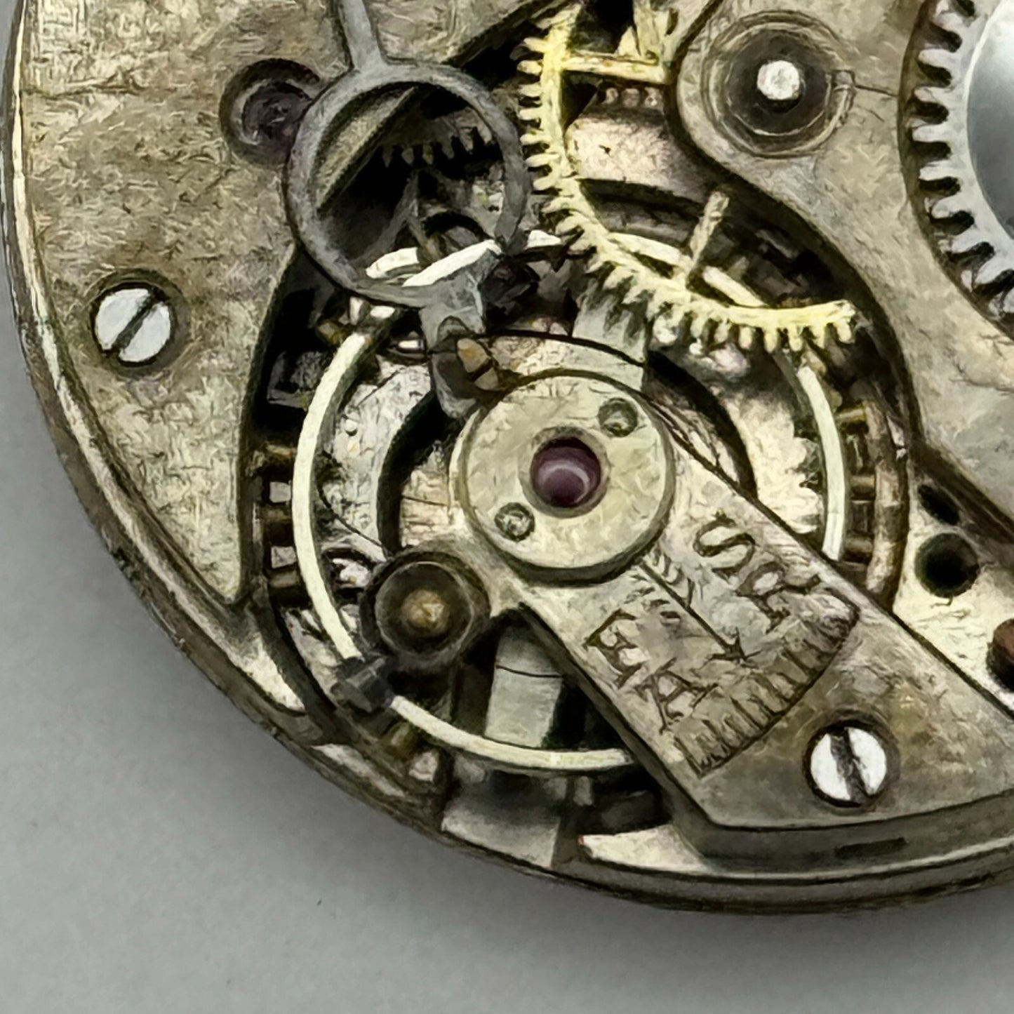 23.6mm Unidentified Swiss Sub Seconds Trench Watch Movement Manual Wind PARTS