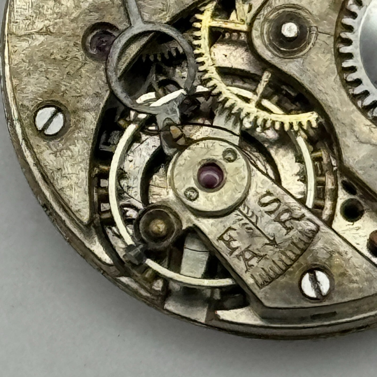 23.6mm Unidentified Swiss Sub Seconds Trench Watch Movement Manual Wind PARTS