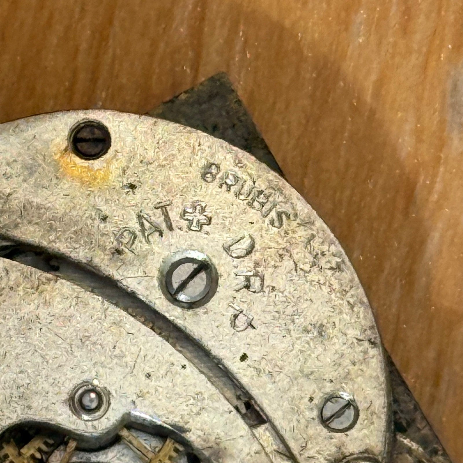 25mm Running Vintage Tank Watch PAT DRP Sub Seconds Manual Wind PARTS / REPAIR