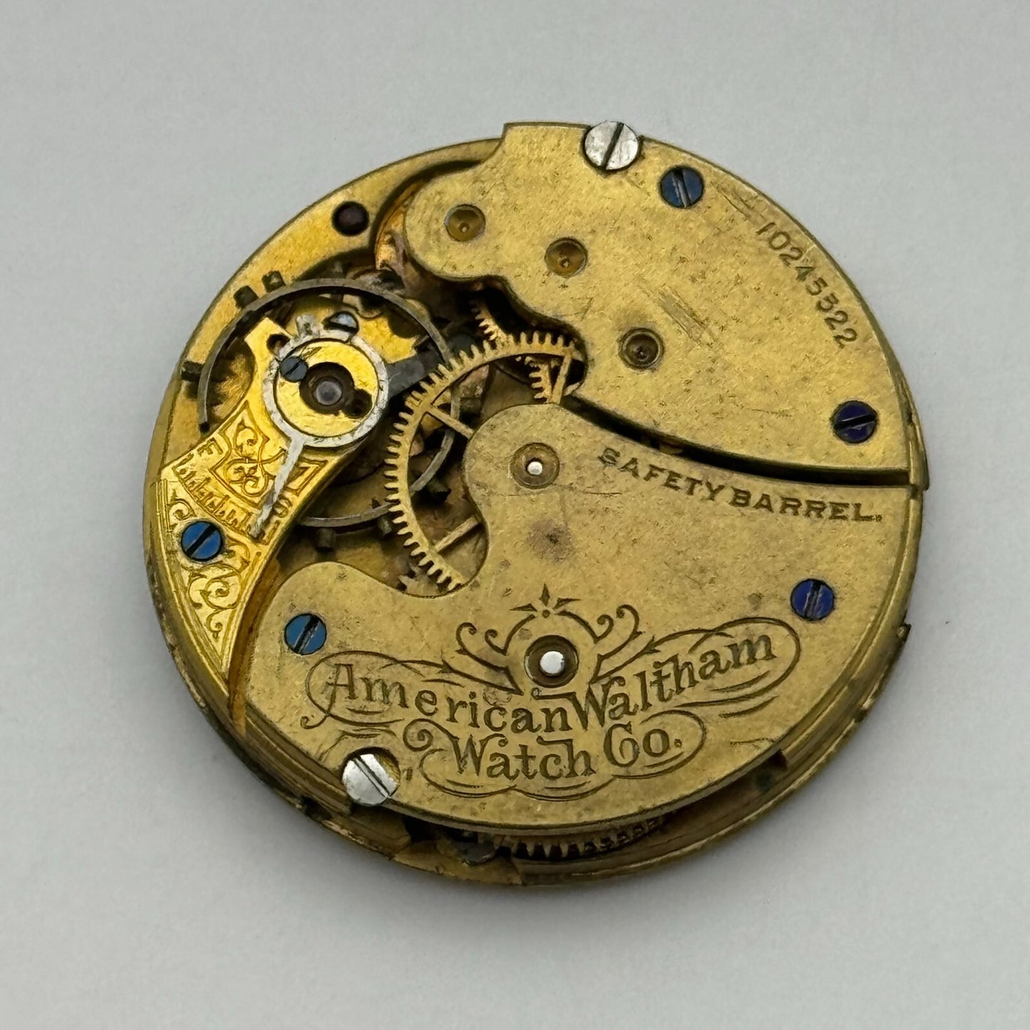 0s Men’s Waltham Grade Seaside Model 1901 American Watch Movement PARTS SPARES