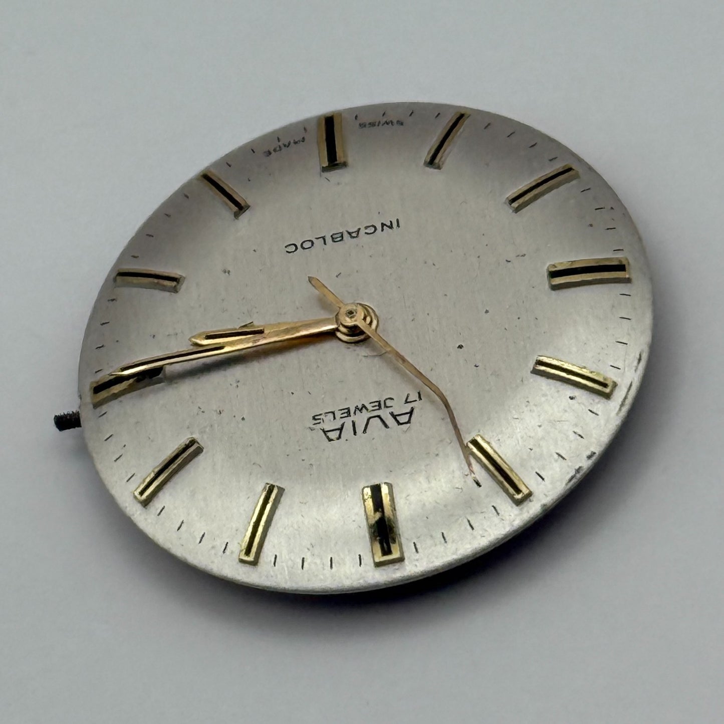 Avia ETA 2391 Watch Movement Manual Wind Vintage Swiss 17 Jewels Parts 25.7mm