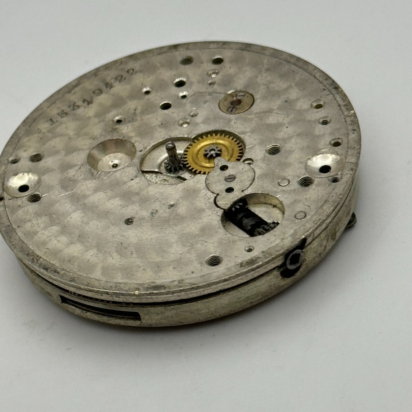 43mm Vintage Stayte 15 Jewels Swiss Made Pocket Watch Movement PARTS REPAIR