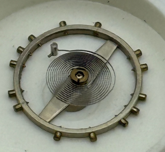 Peseux 220 Balance Wheel Complete And Spring 8¾’’’ 282 M Watch Movement Parts 