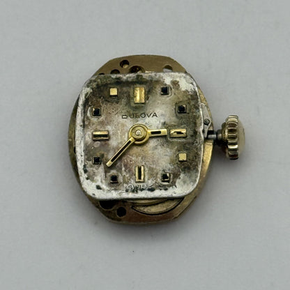 12.9mm Vintage Bulova 5BC Manual Wind Watch Movement PARTS REPAIR