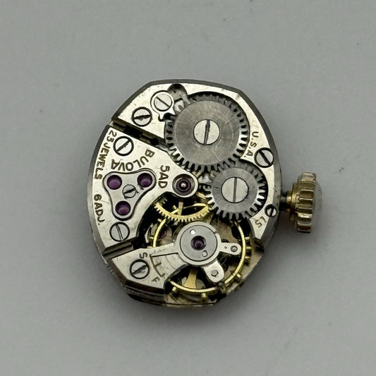 13.1mm Running Vintage Ladies Bulova 5AD Manual Wind Swiss Watch Movement PARTS