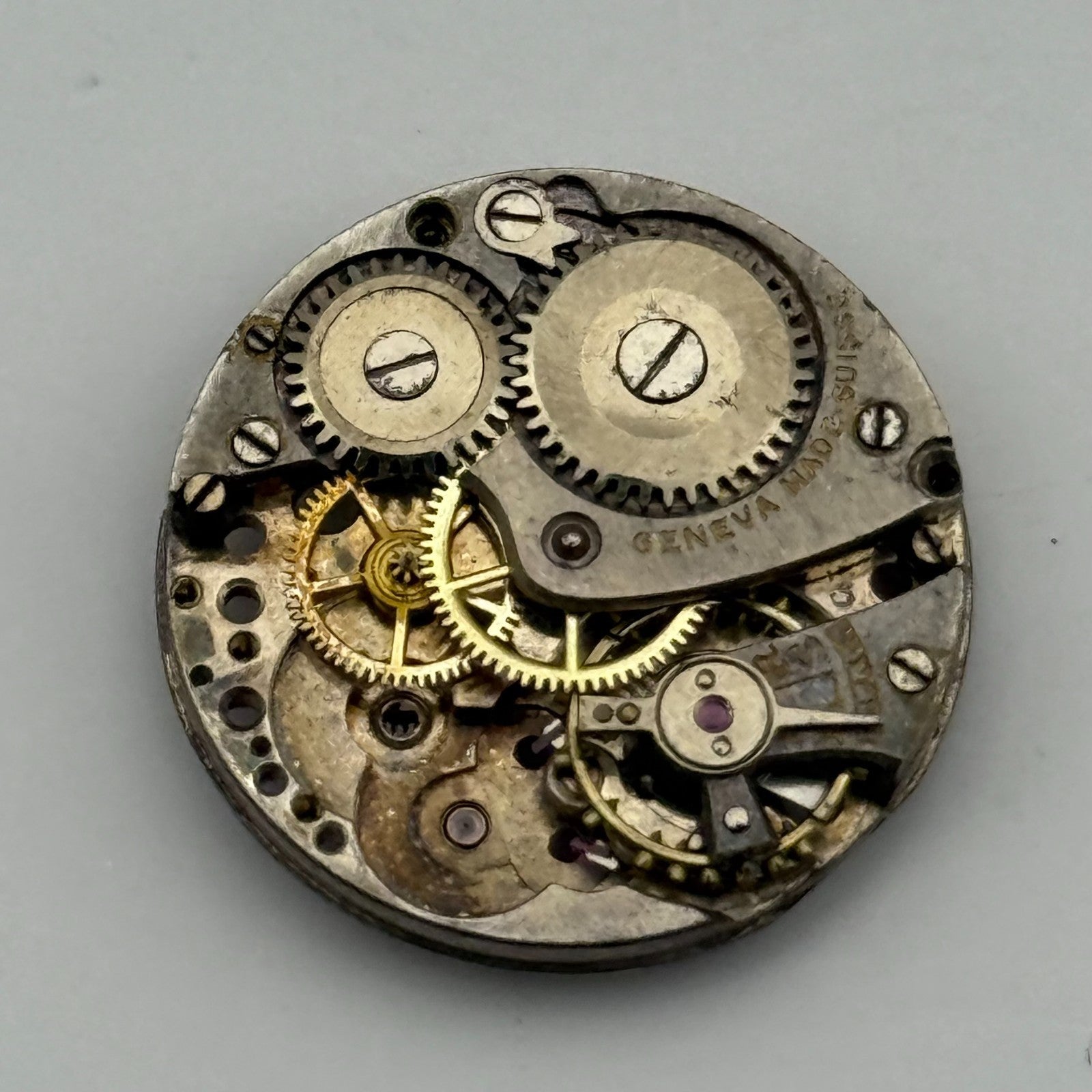 Geneva Made Suisse 785 Watch Movement Vintage Swiss Parts Repair 19.7mm