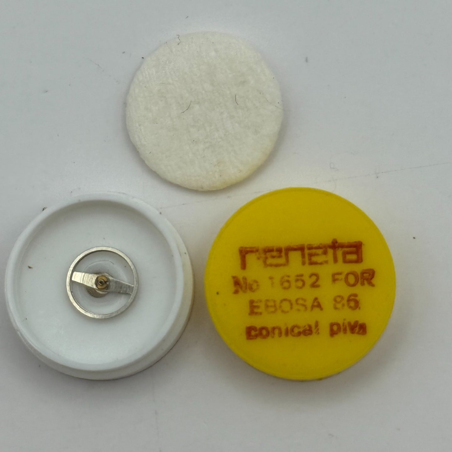Ebosa 86 Balance Wheel Complete And Spring Conical Piva Watch Movement Parts