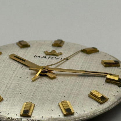 Marvin 621 Watch Movement Manual Wind Vintage Swiss 17 Jewels Parts 25.9mm