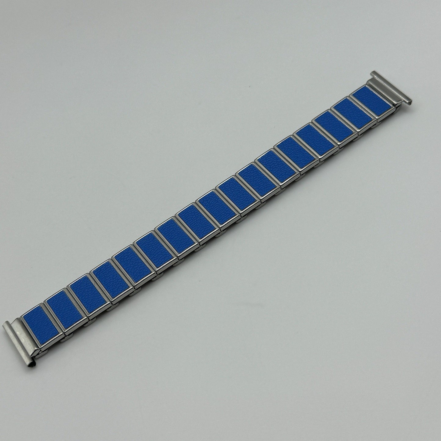 20mm Lug Rowi Fixo Flex Vintage New Old Stock NOS Expandable Strap Blue Silver