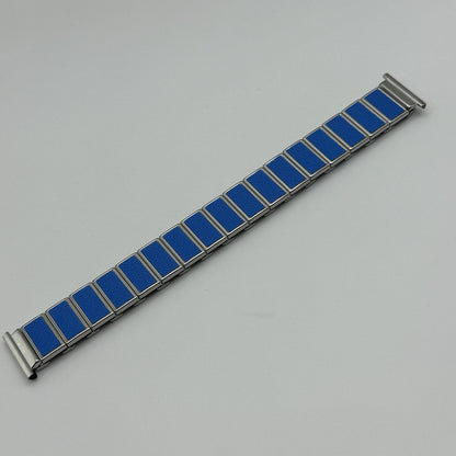 20mm Lug Rowi Fixo Flex Vintage New Old Stock NOS Expandable Strap Blue Silver