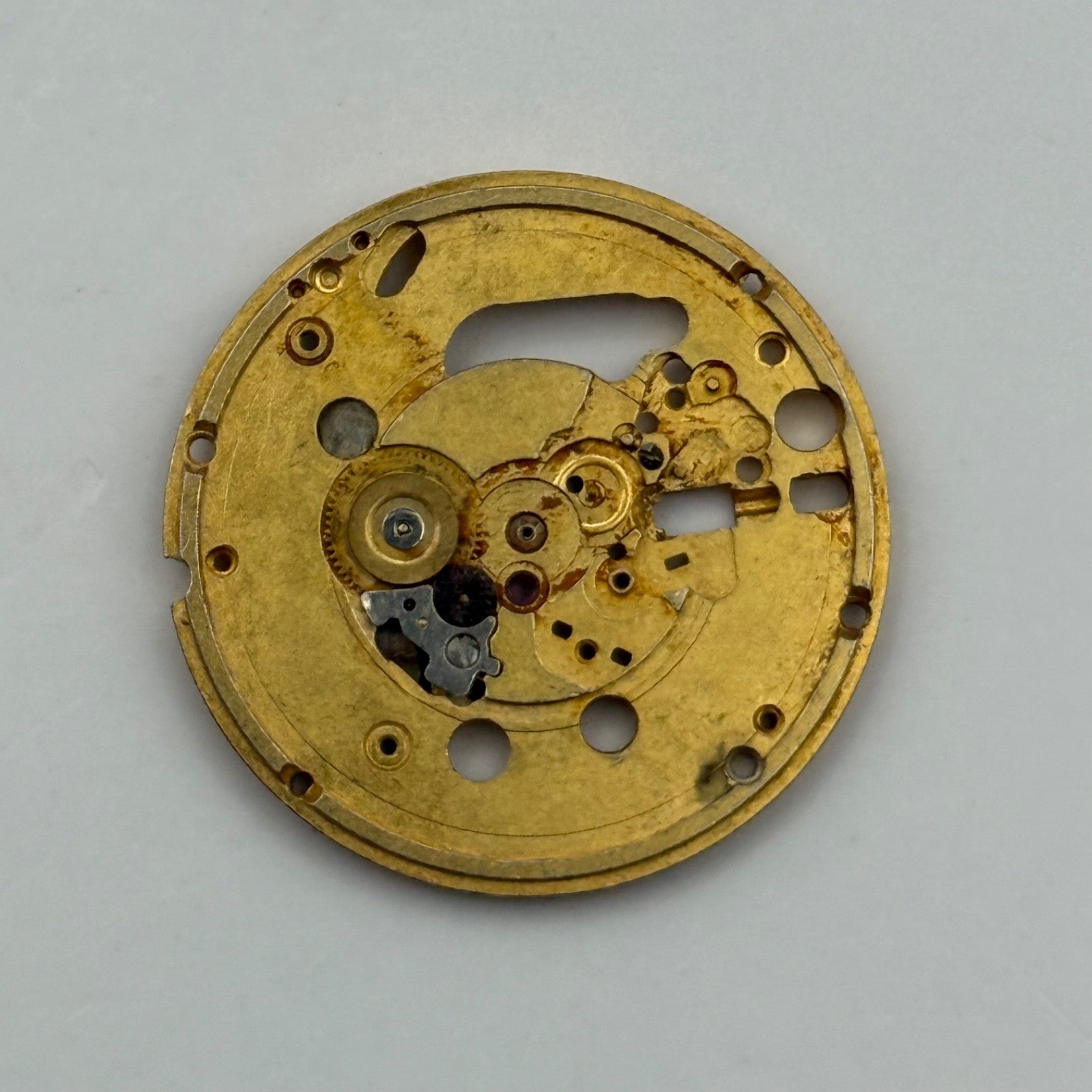 ETA 955.412 Watch Movement Main Plate Quartz Vintage Swiss Parts Repair 23.8mm