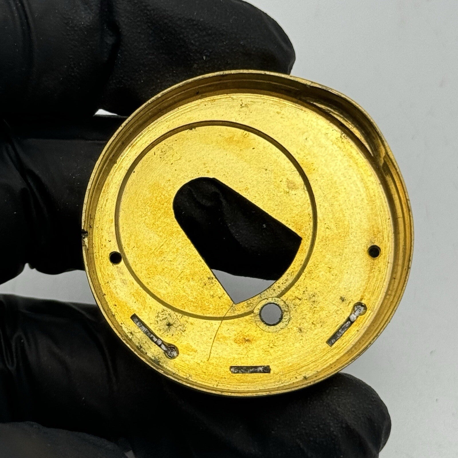 44.9mm Unidentified Quality Antique Fusee Pocket Watch Movement FOR PARTS