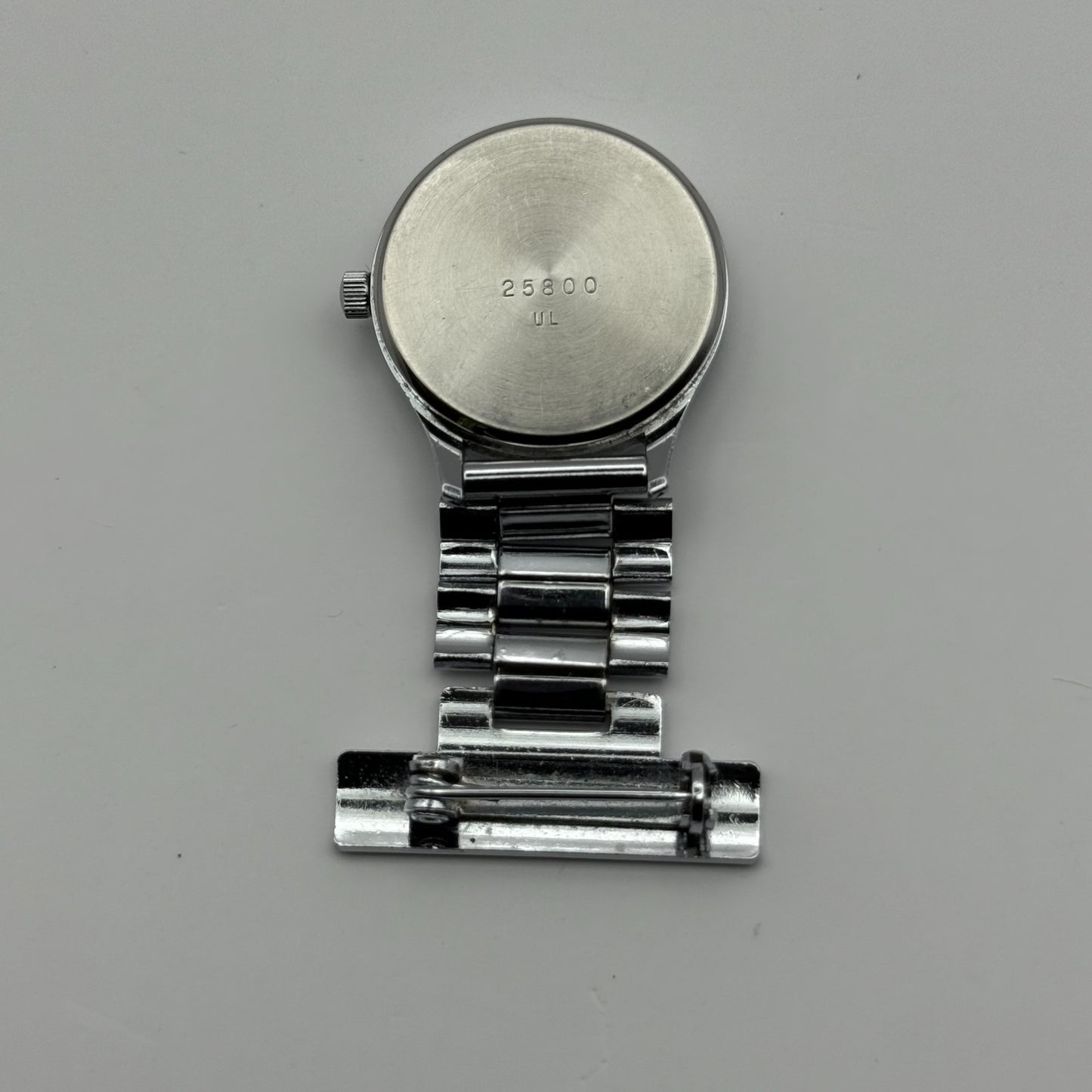 Ingersoll Nurses Fob Quartz Watch White Dial Silver Tone Japan Working 26mm