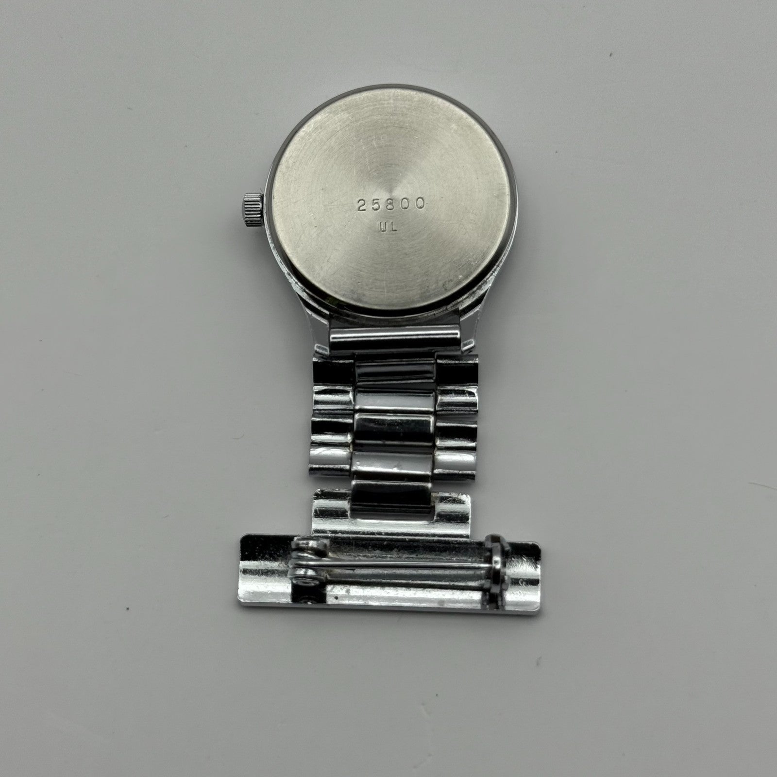 Ingersoll Nurses Fob Quartz Watch White Dial Silver Tone Japan Working 26mm