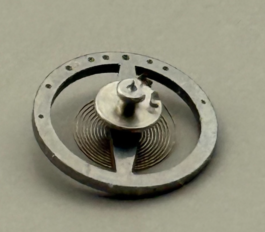 BFG 34 Balance Wheel Complete And Spring  10½’’ PL 59 Watch Movement Parts NOS