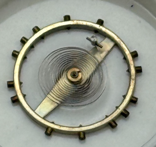 Peseux 320 330 Balance Wheel Complete And Spring 454 M Watch Movement Parts NOS