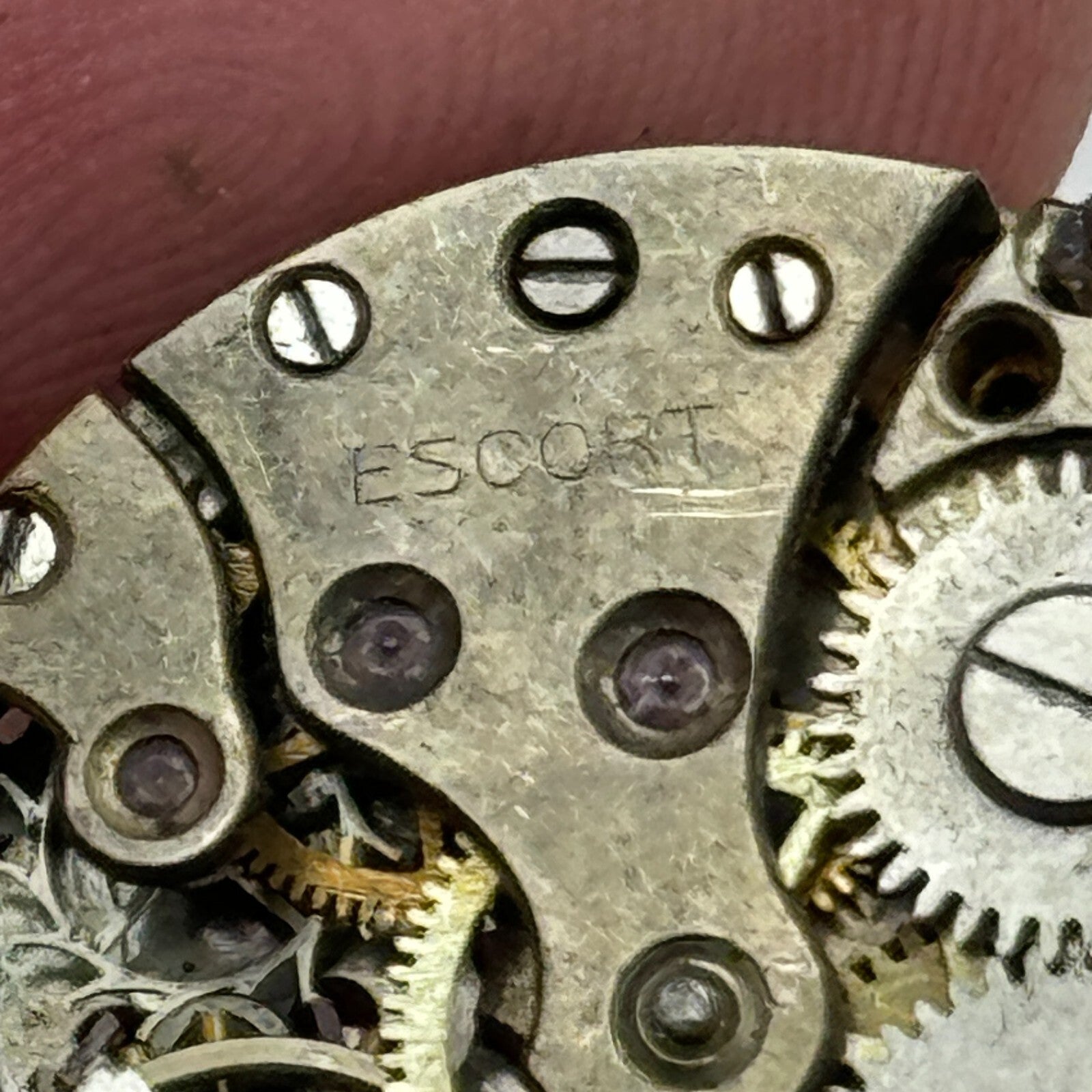 23.6mm Interesting Escort Swiss Vintage Manual Wind Watch Movement PARTS SPARES
