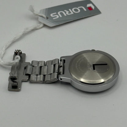 Lorus Ladies Quartz Fob Nurse Watch Floral Dial Steel Japan Working 29mm