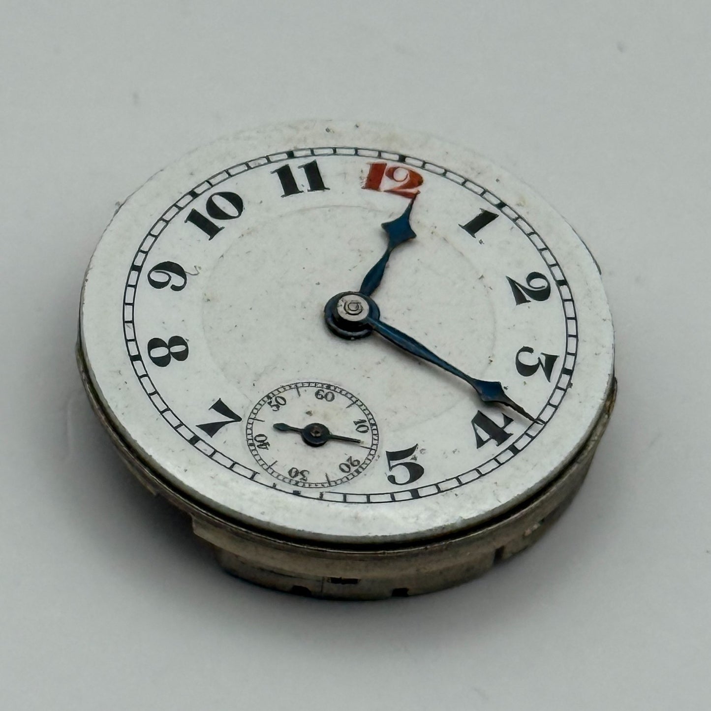 Buren 15 Jewels Trench Watch Movement Manual Wind Vintage Parts Repair 23.5mm