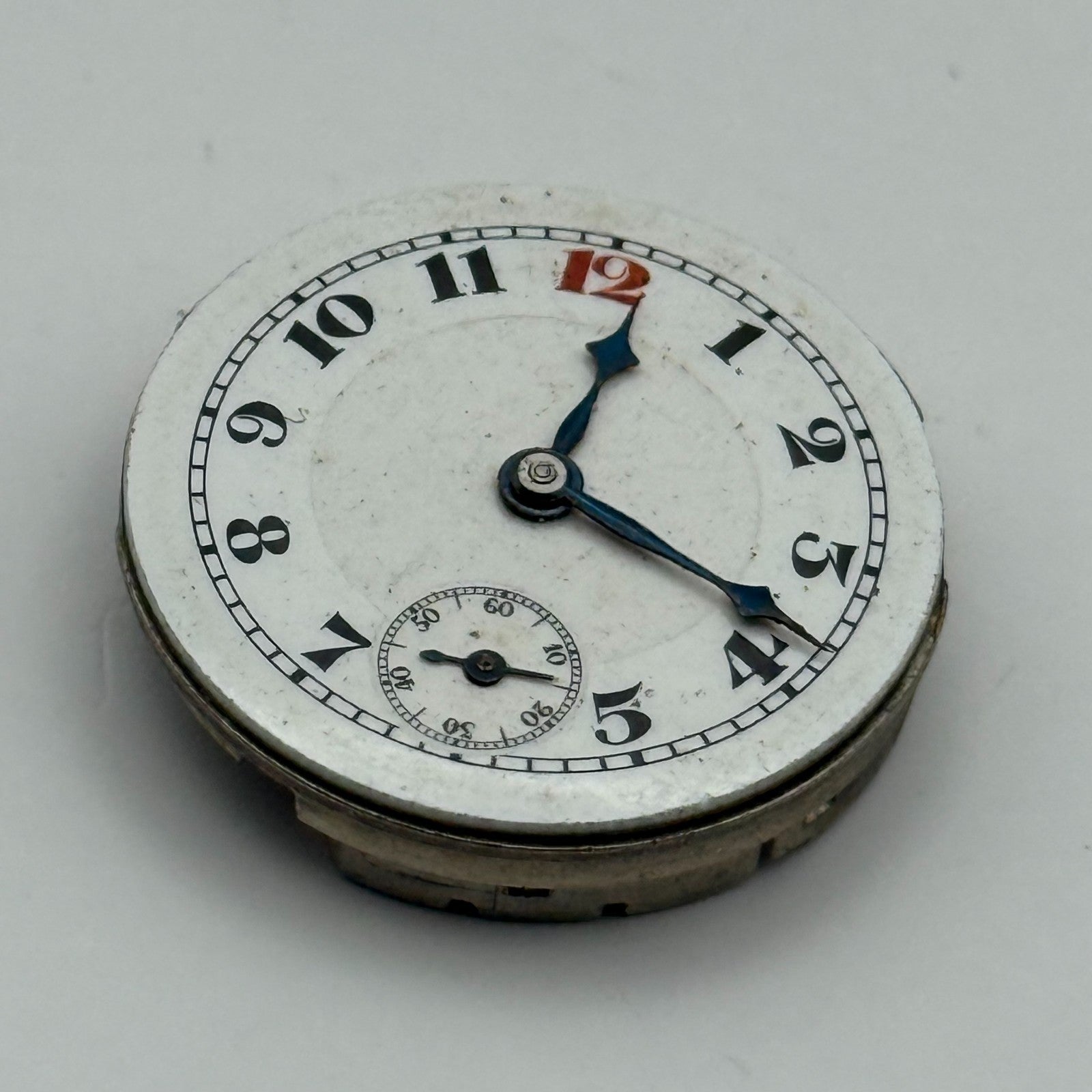 Buren 15 Jewels Trench Watch Movement Manual Wind Vintage Parts Repair 23.5mm
