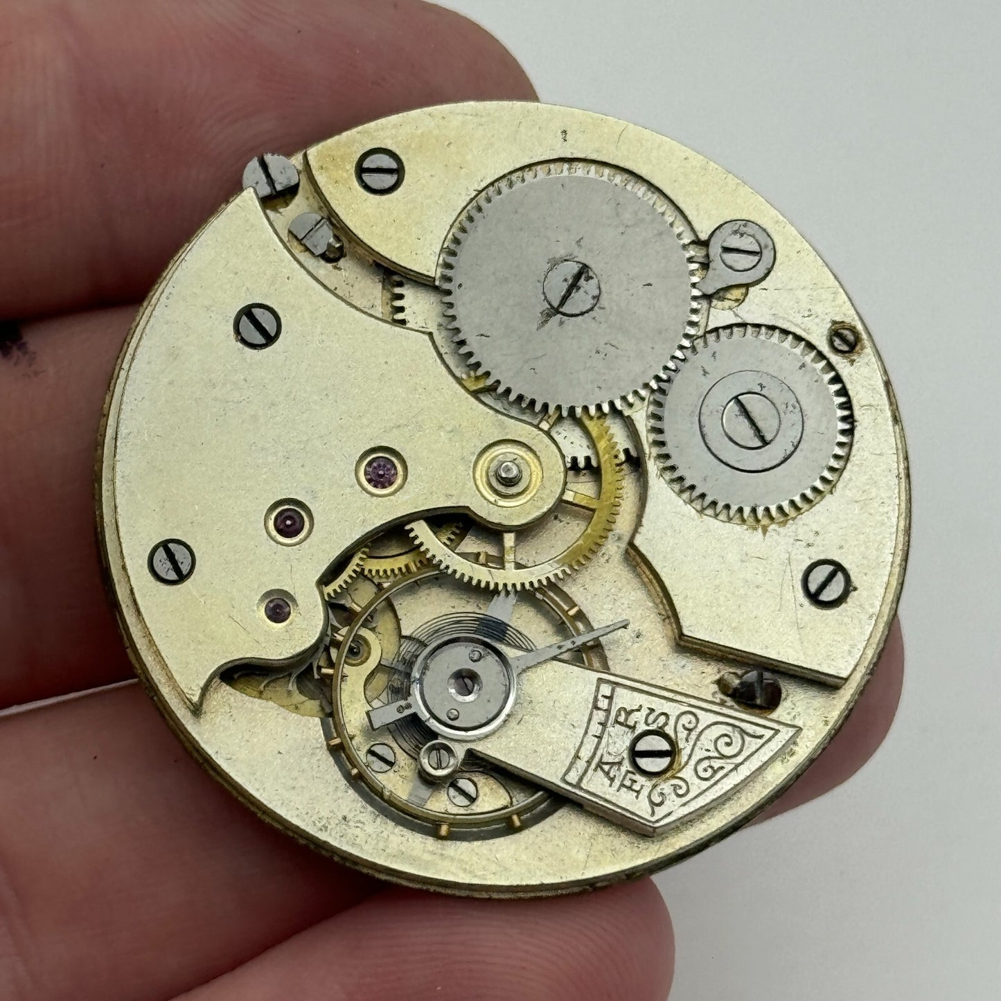 41.7mm Unidentified Quality Open Face Balance Ok Pocket Watch Movement PARTS