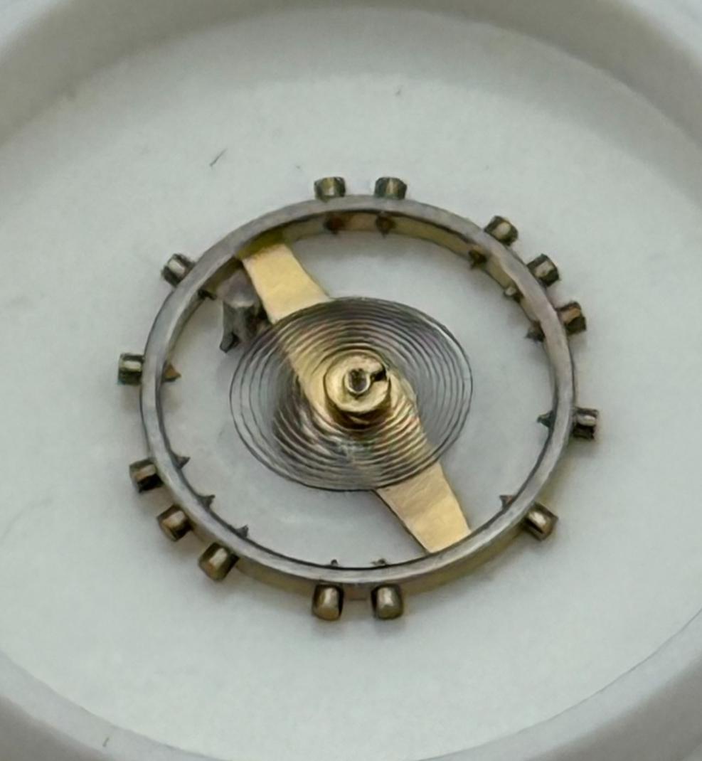 AS 970 Balance Wheel Complete And Spring Inca  28 M Watch Movement Parts NOS 