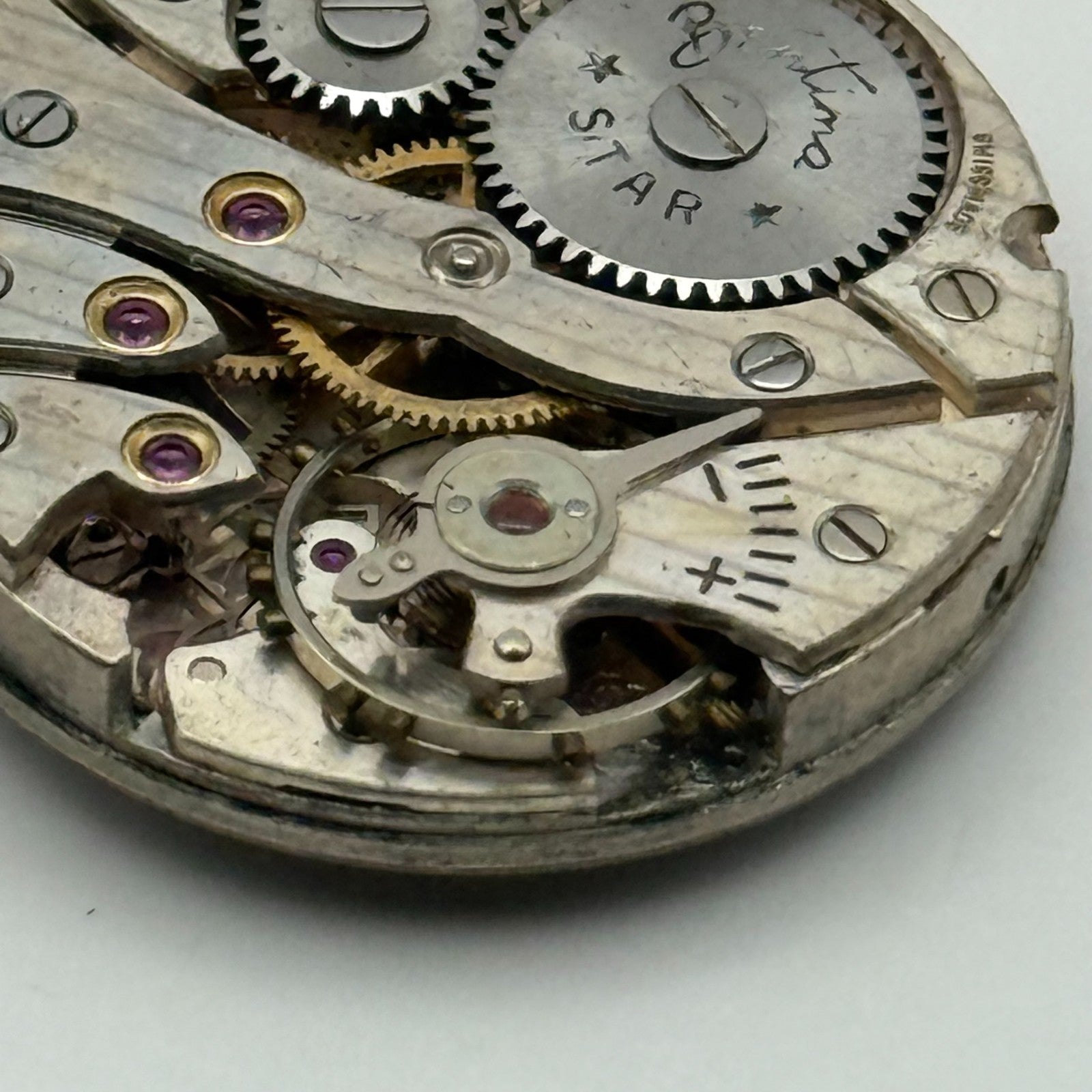 ETA 1260 Watch Movement Bentima Star Manual Wind Vintage Parts Repair 23.6mm