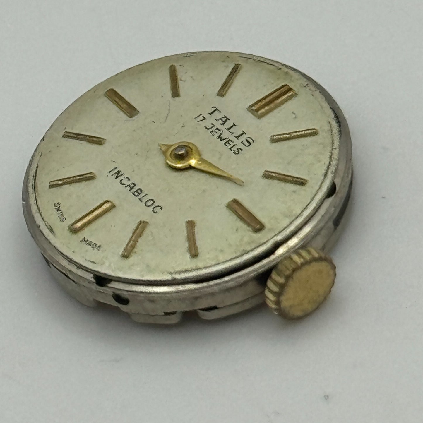 17.5mm Ladies Talis FHF 34 Balance Ok Watch Movement Swiss Vintage PARTS SPARES