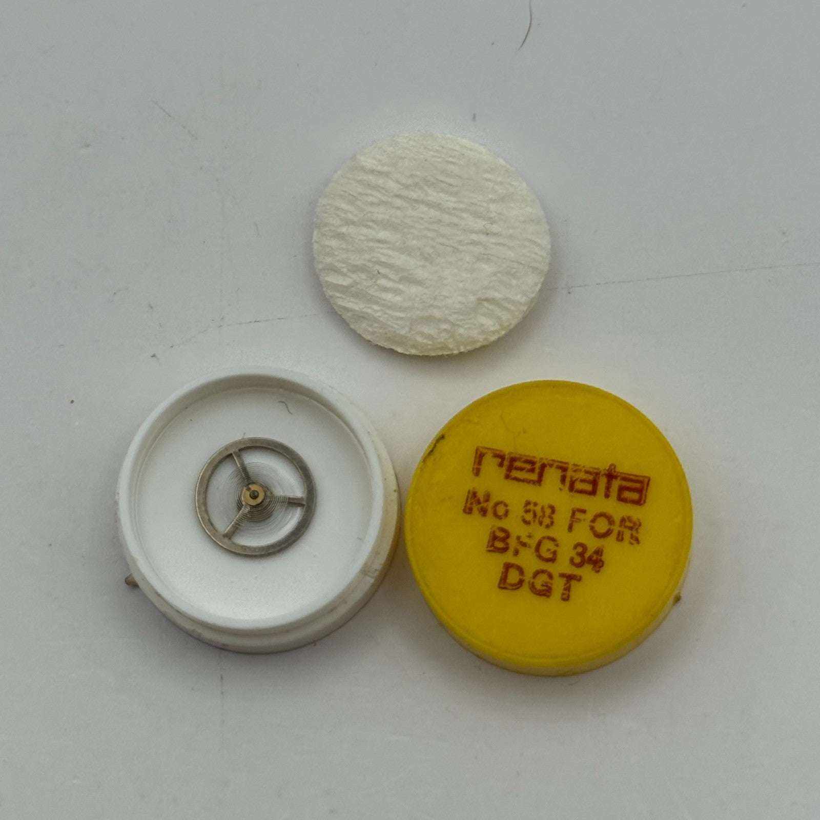 BFG 34 Balance Wheel Complete And Spring 58 Watch Movement Parts NOS