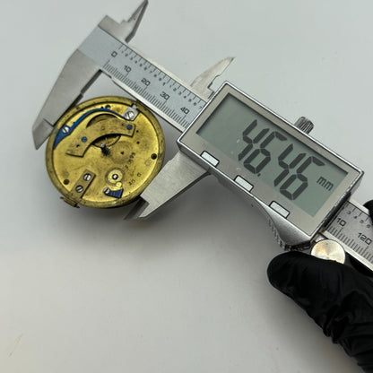 Fusee Pocket Watch Movement Antique English Key Wound Parts Repair Spares 46.4mm