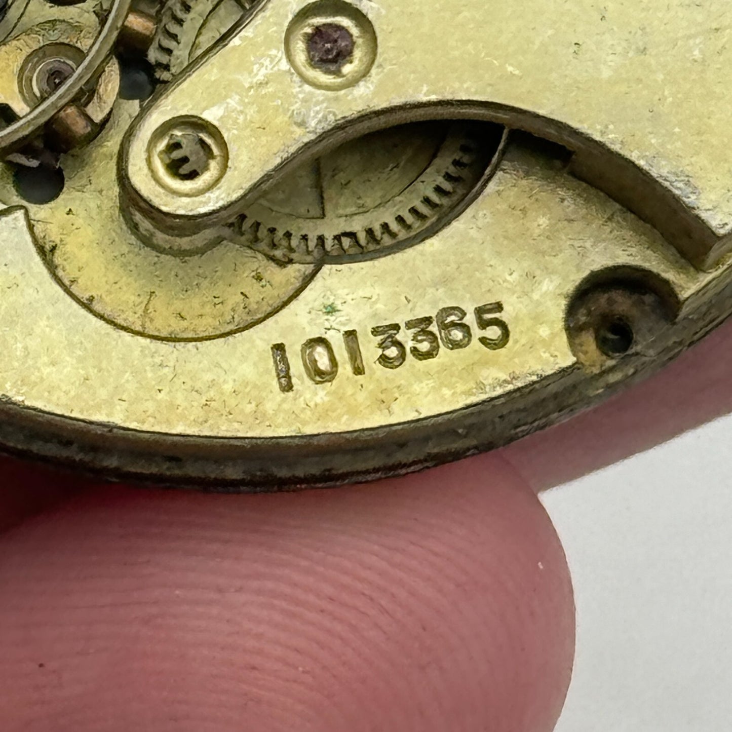 43.4mm Vintage Unidentified 1013385 Hunter Swiss Pocket Watch Movement PARTS