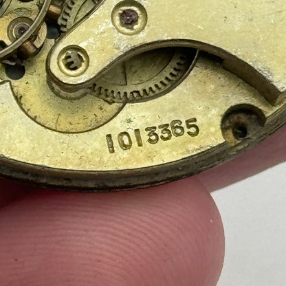 43.4mm Vintage Unidentified 1013385 Hunter Swiss Pocket Watch Movement PARTS