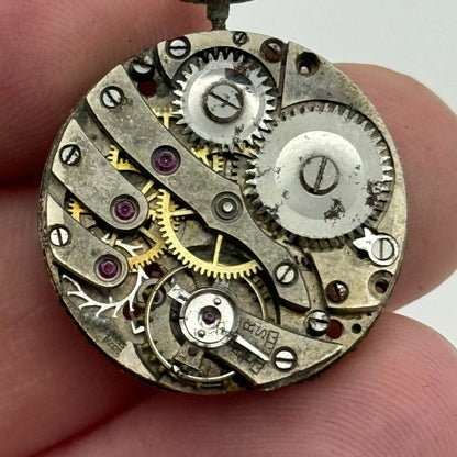 23.7mm AS Trench Watch Movement Balance Intact Swiss Manual Wind Vintage PARTS