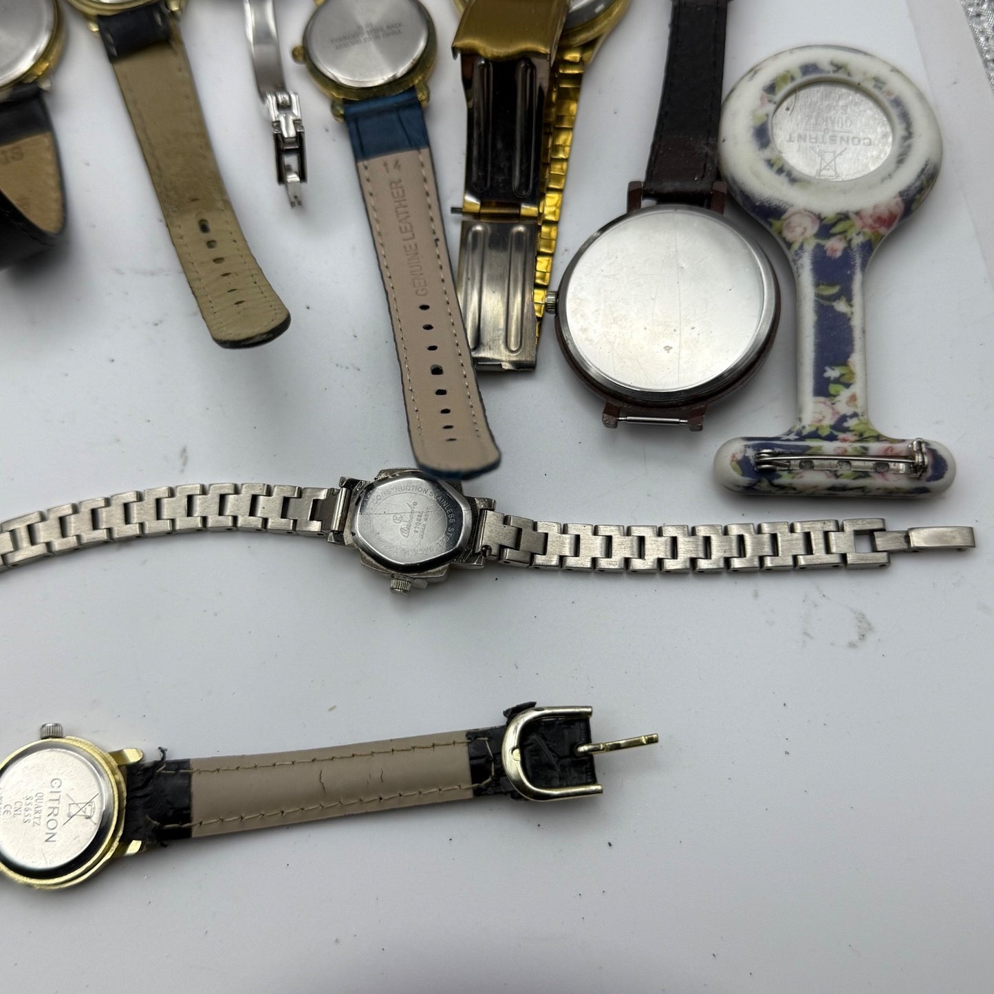 Bundle Of 16 Quartz Watches Modern / Vintage Untested Parts / Repair / Crafts