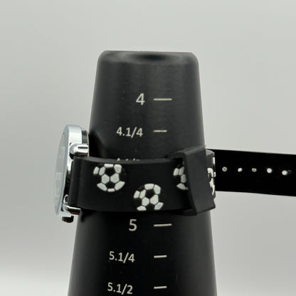 Citron Kids Quartz Watch Soccer Ball Print Strap Sporty Working 27mm New Battery