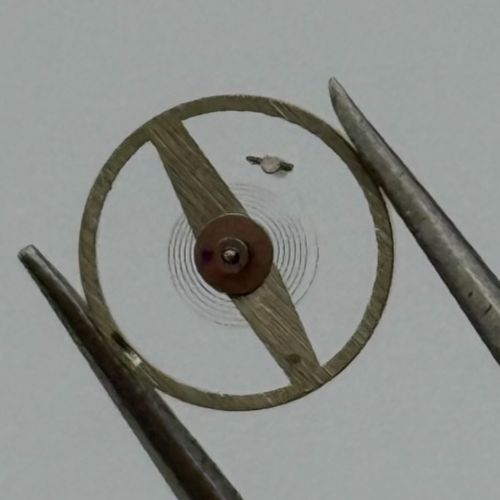 ST 69 Balance Wheel Complete And Spring Kif+Inca 1138 Watch Movement Parts NOS