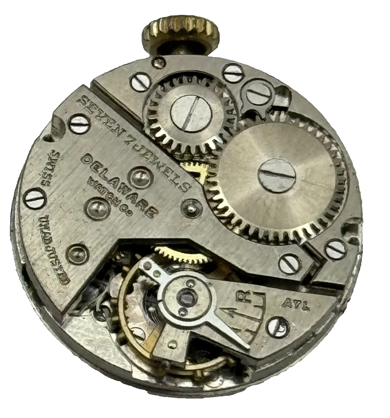 19.7mm Delaware Derby D40 Manual Wind 7 Jewels Swiss Watch Movement PARTS SPARES