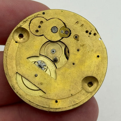 36.3mm Antique Unidentified Key Wound Pocket Watch Movement PARTS REPAIR SPARES
